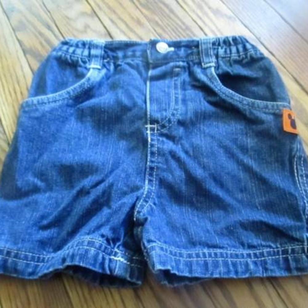 DISNEY BABY DENIM JEAN SHORTS 18M
